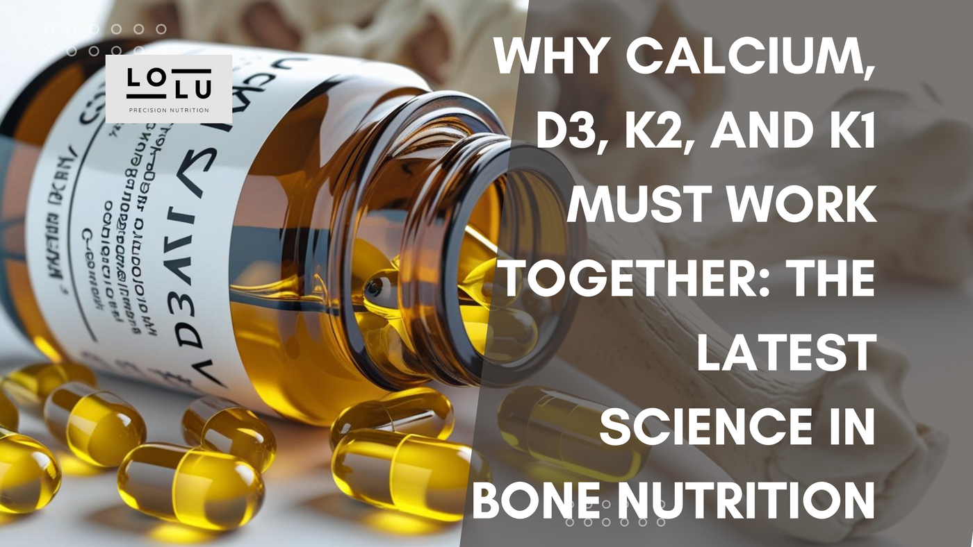 Why Calcium, D3, K2, and K1 Must Work Together: The Latest Science in Bone Nutrition