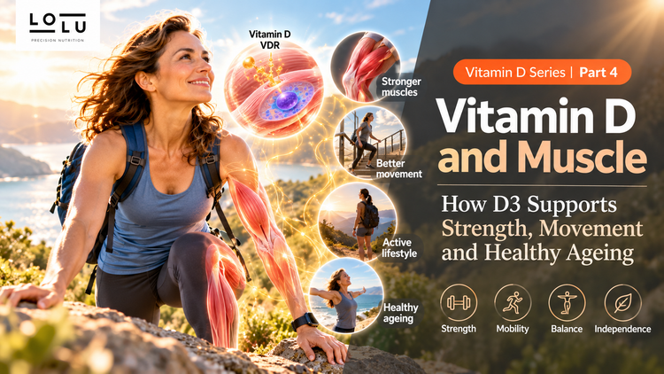 Vitamin Vitamin D and Muscle: How D3 Supports Strength, Movement and Healthy Ageing