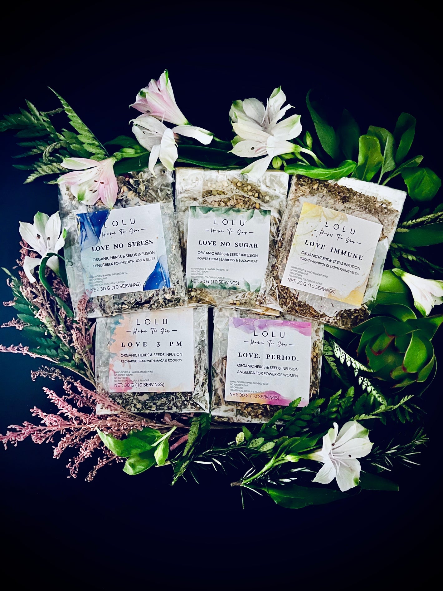 LOVE WELLBEING TEA COLLECTION | LOLU TEA