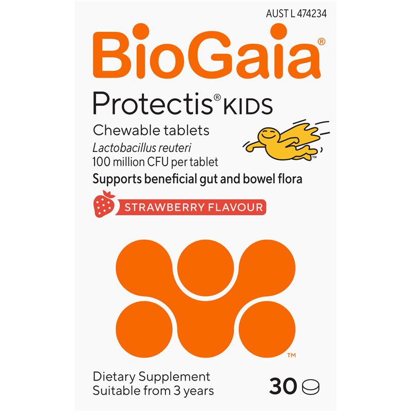 BioGaia® Protectis Kids Chewables Strawberry 30 Tablets