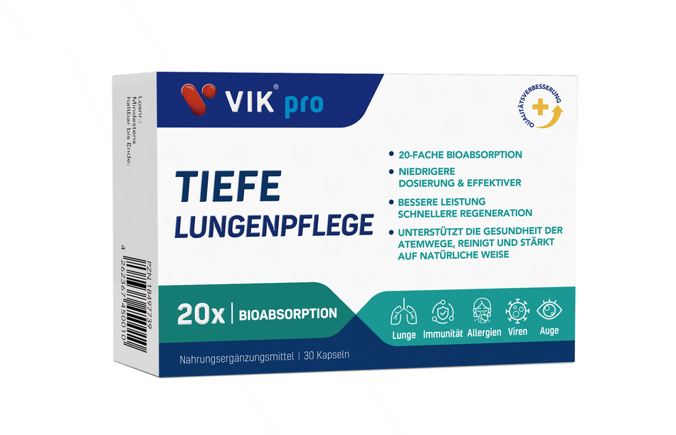 VIKPRO TIEFE LUNGENPFLEGE – Deep Lung Care, Quercetin Supplement
