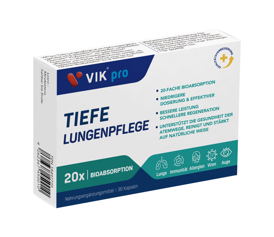 VIKPRO TIEFE LUNGENPFLEGE – Deep Lung Care, Quercetin Supplement