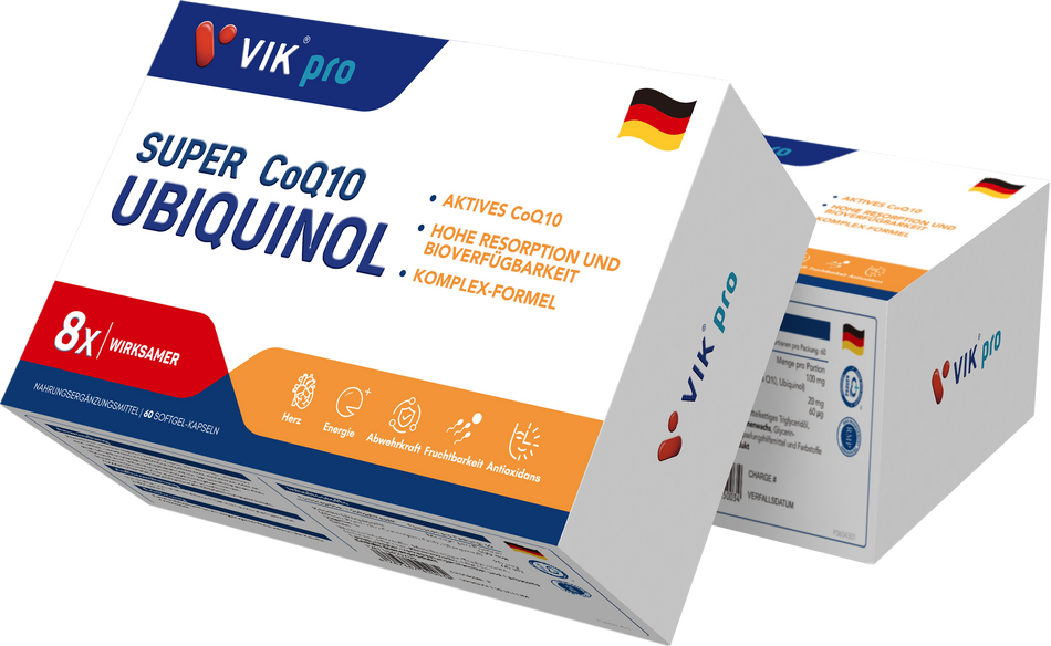 VIKPRO SUPER CoQ10 UBIQUINOL | 30 & 60 Softgels