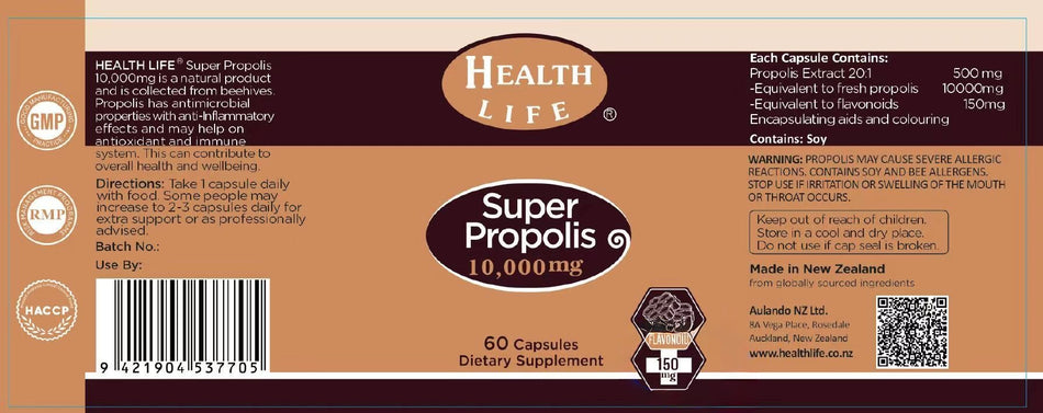 Health Life® High Strength Propolis 10000mg