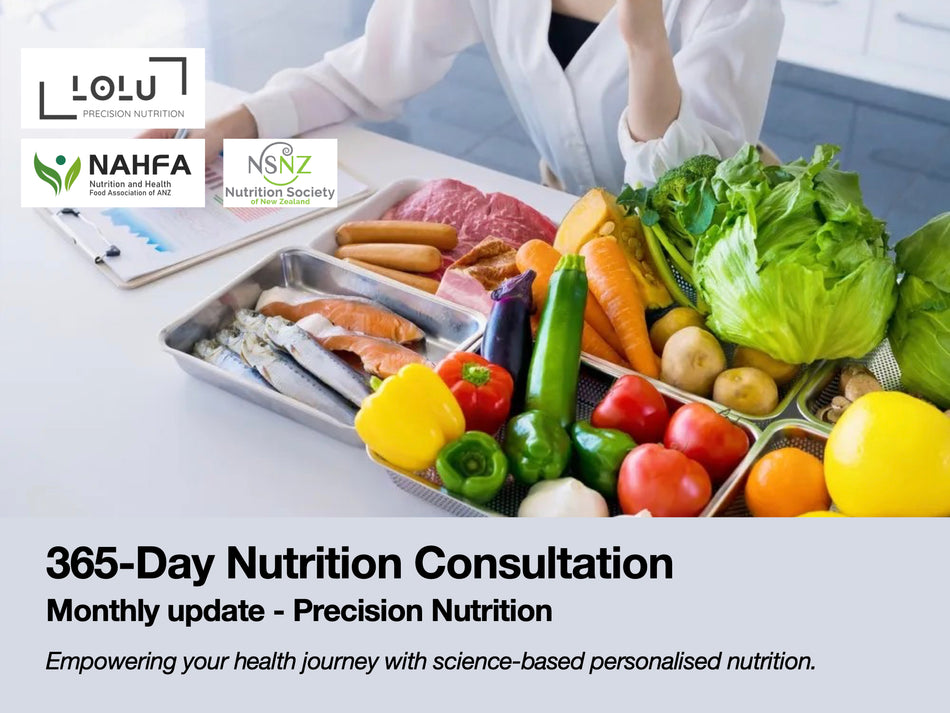 LOLU™ HEALTH  365-Day Nutrition Consultation (Registered Nutritionist, Reg. 82021301; Registered Dietician, Reg. 20-02273)