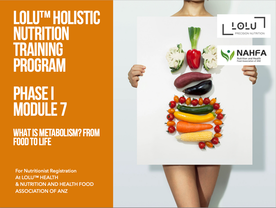 LOLU™ HEALTH Holistic Nutrition Training Program Phase I Module 7