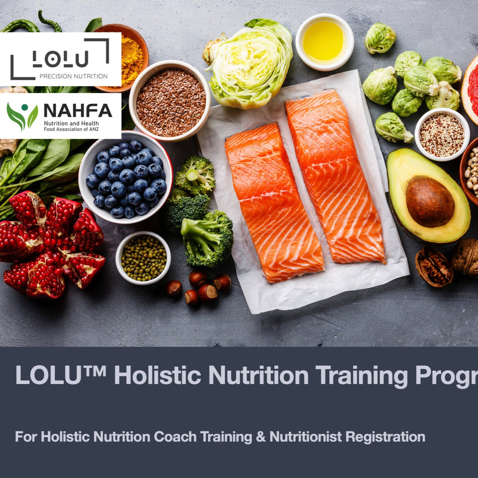 LOLU™ HEALTH Holistic Nutrition Training Program Phase I (12 weeks online course + 6 weeks practical work + 6 weeks FREE KInD™ Pro diet)