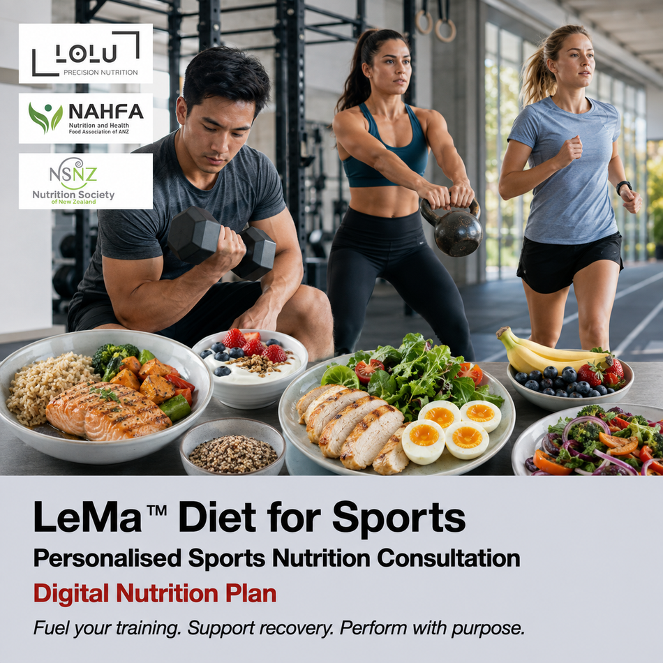 LOLU™ HEALTH LeMa™ Diet for Sports (Registered Nutritionist, Reg. 82021301; Registered Dietician, Reg. 20-02273)
