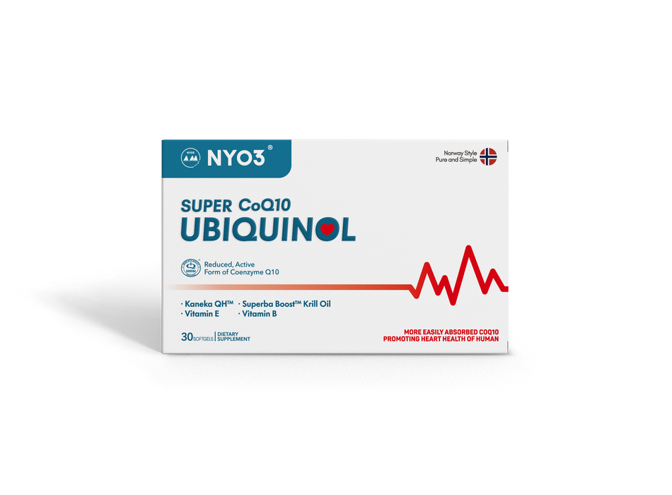 NYO3® Super CoQ10 Kaneka Ubiquinol 550mg 30s