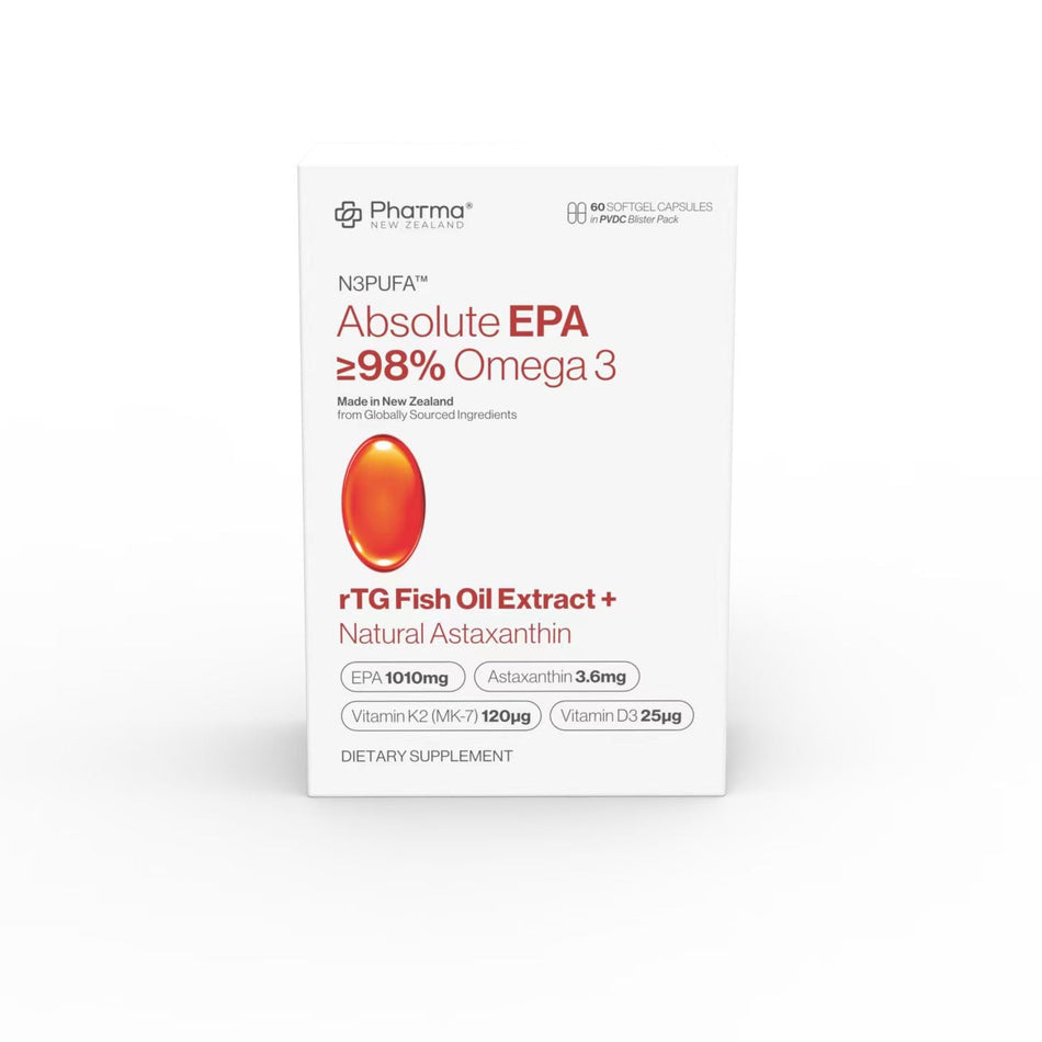 Pharma New Zealand™ N3PUFA™ Absolute EPA>98% Omega 3 (60 Capsules)