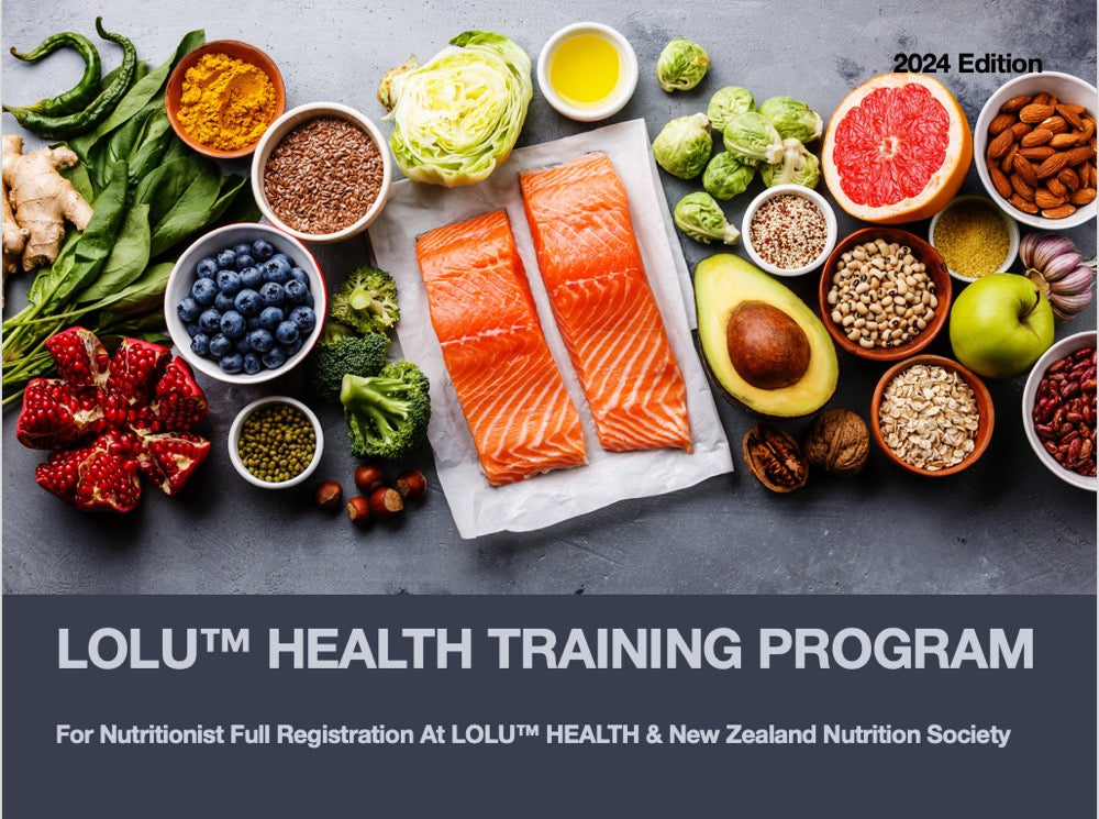 LOLU™ HEALTH Nutrition Training Program (Course led by Registered Nutritionist, Reg. 82021301; and Registered Dietician, Reg. 20-02273)