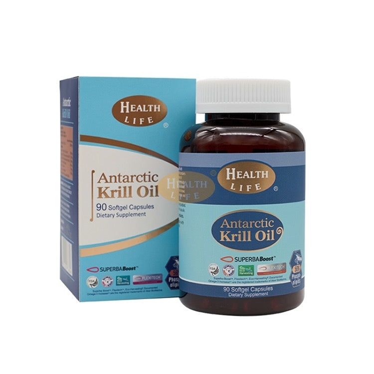 Health Life® High Strength Antarctic Krill Oil 500mg 90s