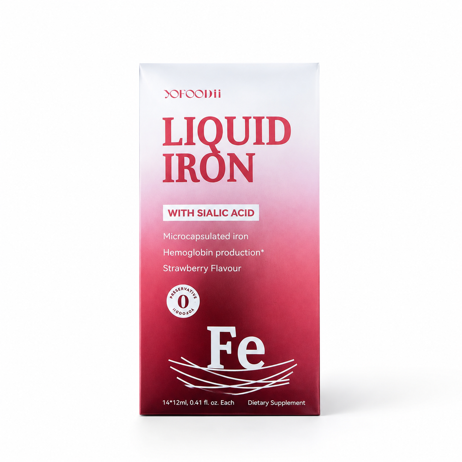 Yofoodii® Patented LIPOFER™ Microencapsulated Liquid Iron with Sialic Acid Formula (14s)