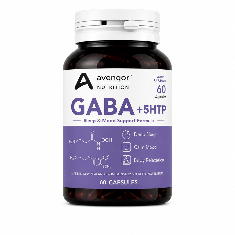Avenqor™ Nutrition GABA + 5-HTP 睡眠與鎮靜複方｜60 顆膠囊