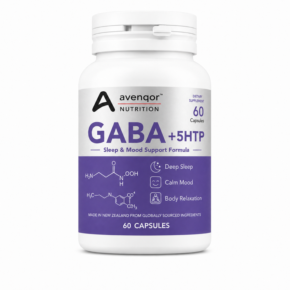 Avenqor™ Nutrition GABA + 5-HTP 睡眠與鎮靜複方｜60 顆膠囊