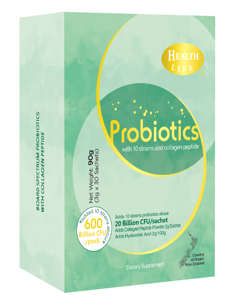 Health Life® Probiotics with collagen peptides 30s*3g