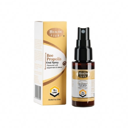 Buy 1 Health Life® High Strength Propolis 5000mg 60s Get 1 FREE Health Life® Bee Propolis Throat Spray plus UMF15+ 30ml